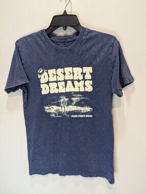 State Forty Eight Desert Dreams Blue Cotton Graphic Arizona Short Sleeve Size S
